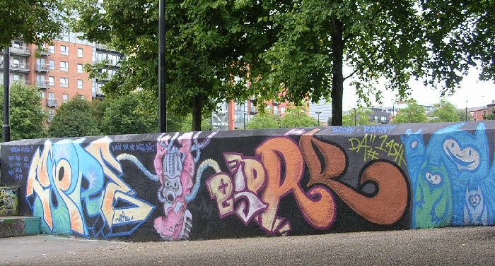 Artwork at Devonshire Green, July 2010